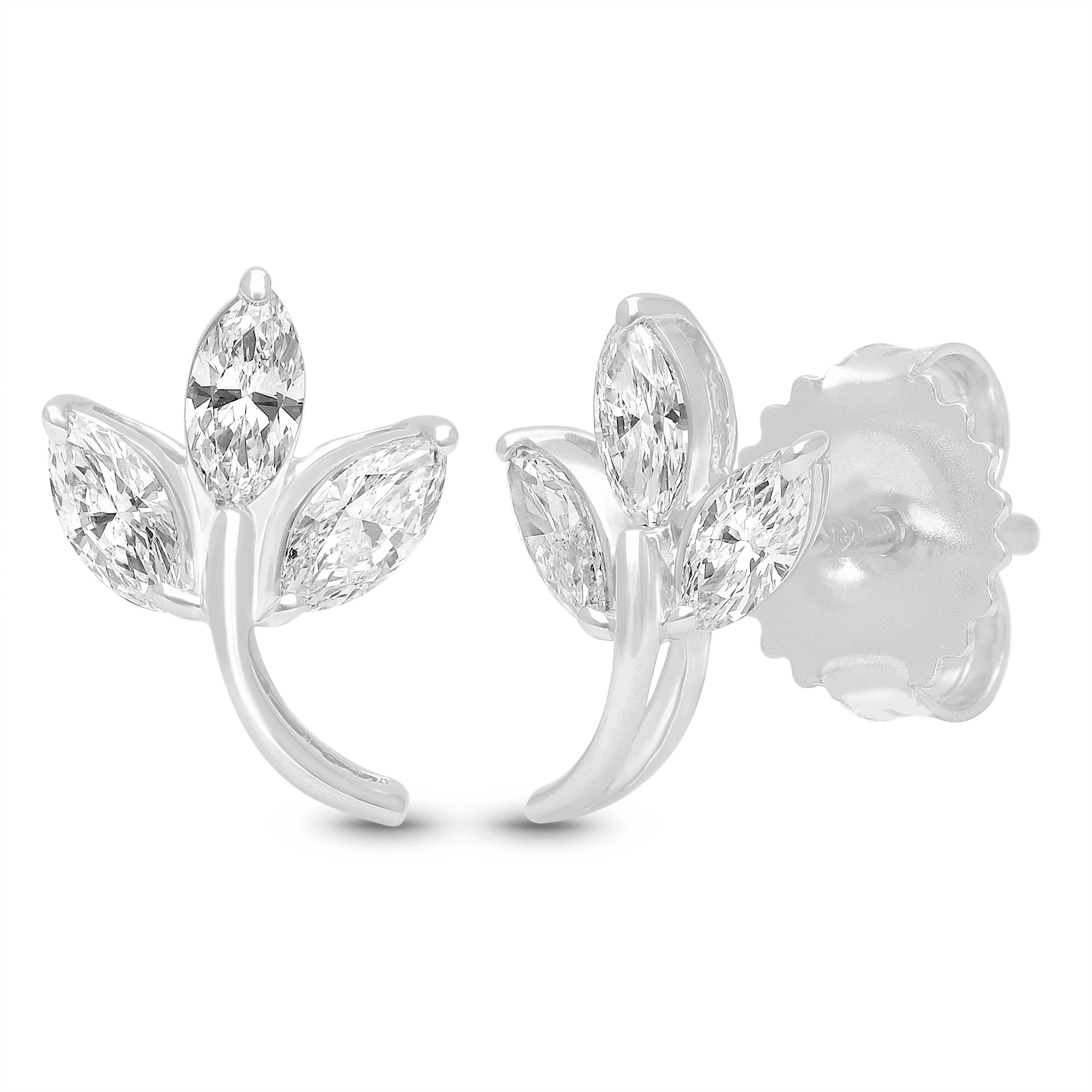Diamond Vine Studs